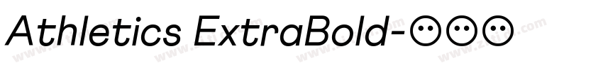 Athletics ExtraBold字体转换